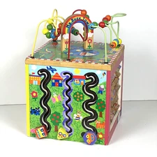 Alex Discover My Busy Town Wooden Activity Cube Kids Art & Craft Activity CLEAN