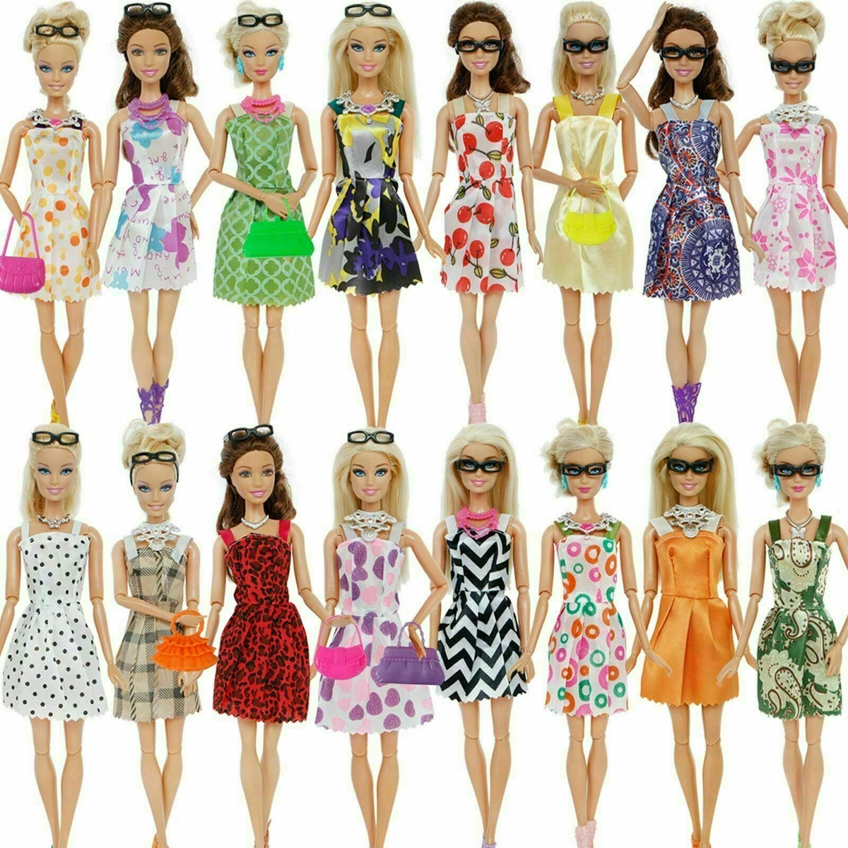 Fille mode jouet 32 article/ensemble accessoires de poupée vêtements pour  poupée Barbie 