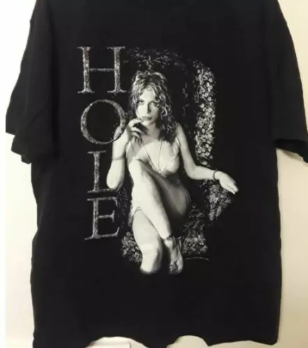 Vintage 90's Hole Courtney Love Celebrity Skin Shut Up Black Men S-234XL NG389