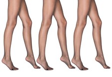 Black Pantyhose for Women Sheer Tights 20 Denier 3 Pairs