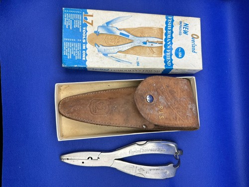 Cuchillo multiherramienta Overland Fisherman's Friend de colección #151 funda Alemania Occidental