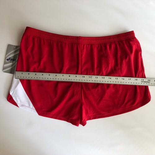Asics Women’s Break Through Split Lined Shorts, Red, Sz XL TF2354 - Picture 5 of 7