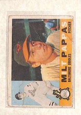 1960 Topps  #12 Milt Papas Low Grade P