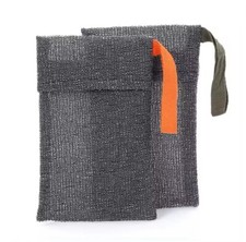 2-Pack Exfoliating Soap Pouch Saver Pocket Body Scrubber Shower Sponge Bags