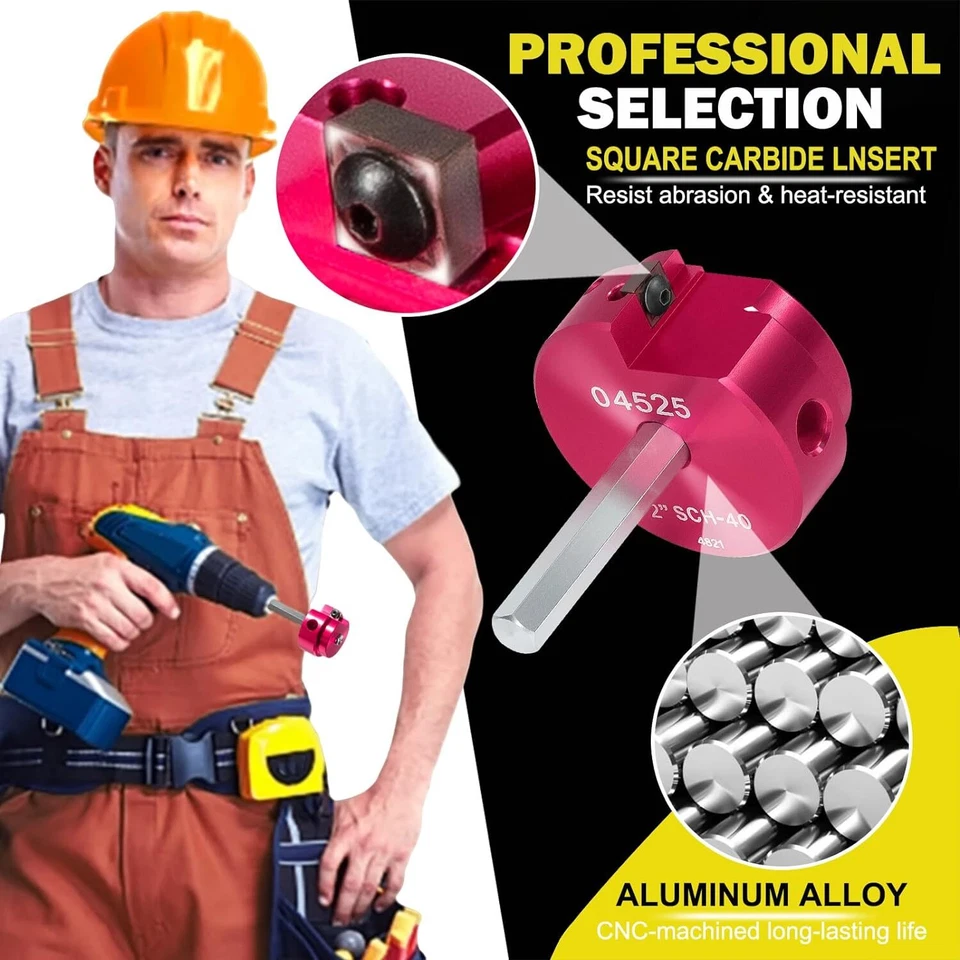 PPR200 2 Inch Plastic Pipe Fitting Reamer PVC 04525 Saves Plastic Fittings - Image 4 of 4