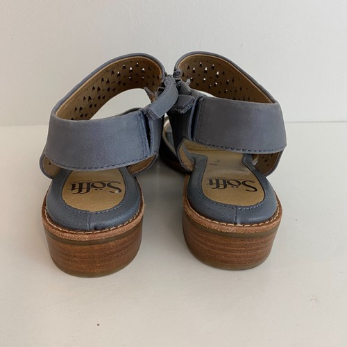 Sofft Nell Cambray Blue Leather Open Toe Sandals Womens 6M SF0011197 - Picture 5 of 7