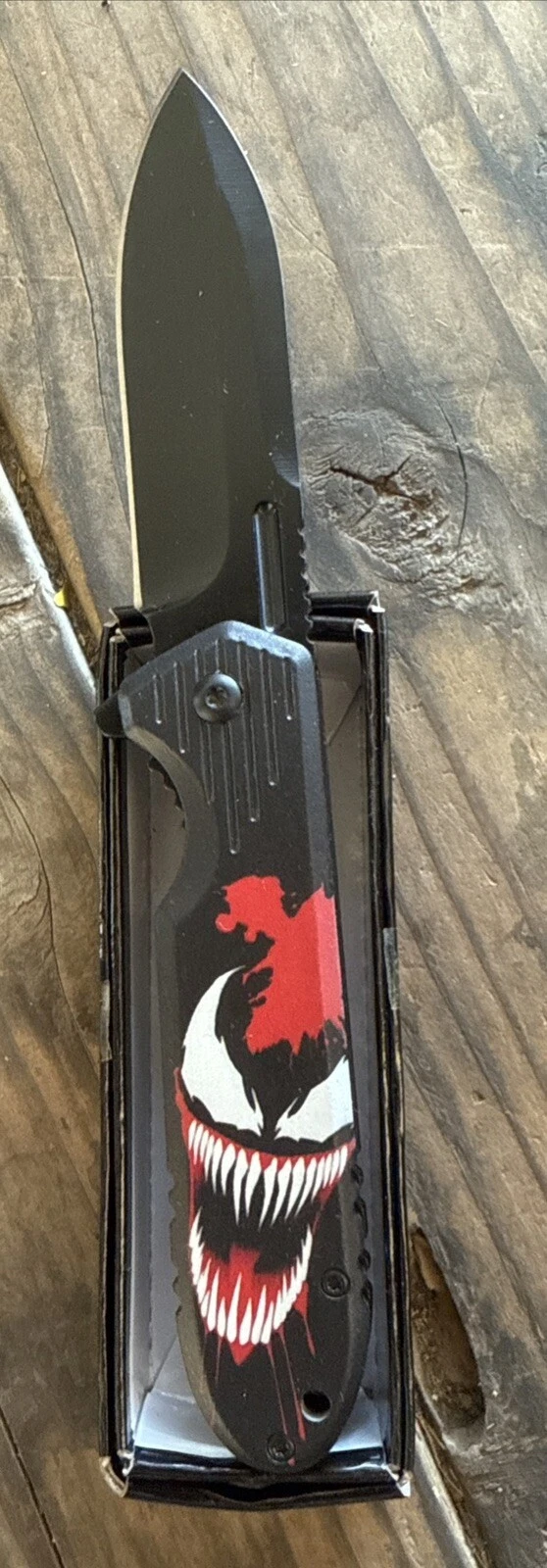 Venom Marvel Spring Assisted Open Pocket Knife9”
