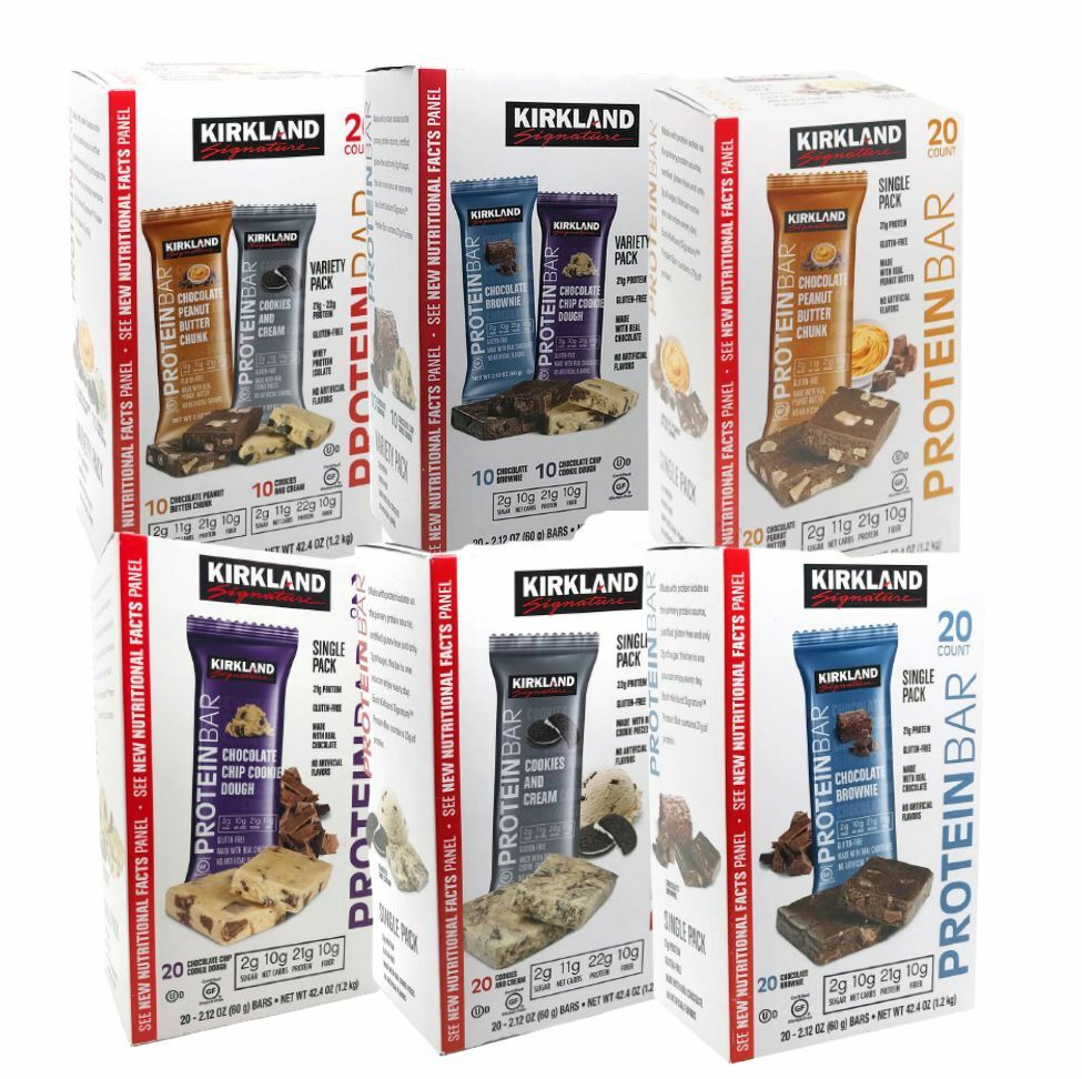 2箱　カークランドプロテインバー2種類20本　大特価 2 PACK Kirkland Signature Protein Bar, Variety Pack, 2.12 oz