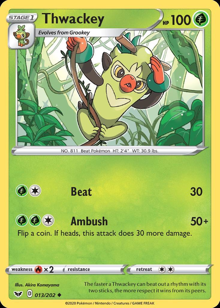 Pokemon Thwackey (13/225) Sword & Shield LP