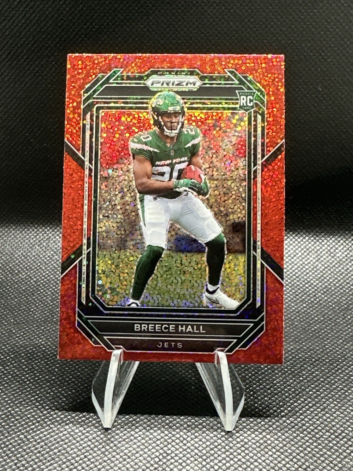 2022 Panini Prizm - Red Sparkle Breece Hall (RC)