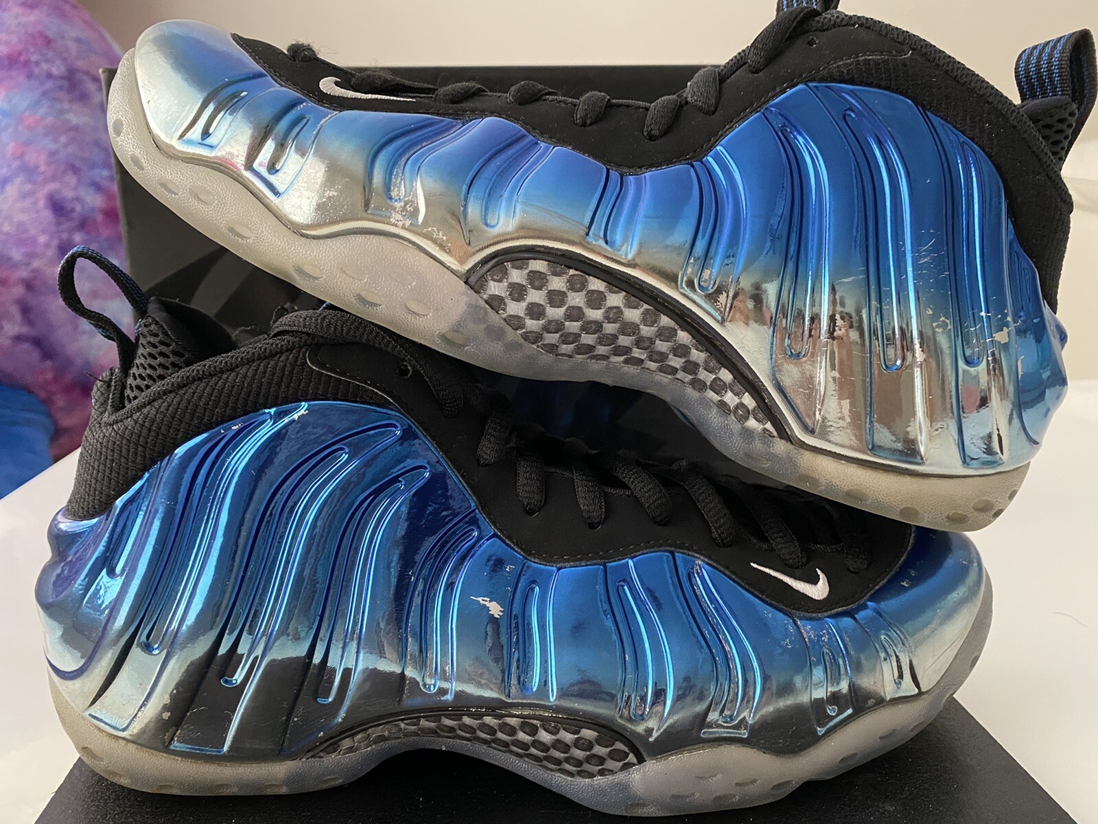 foamposite blue mirror