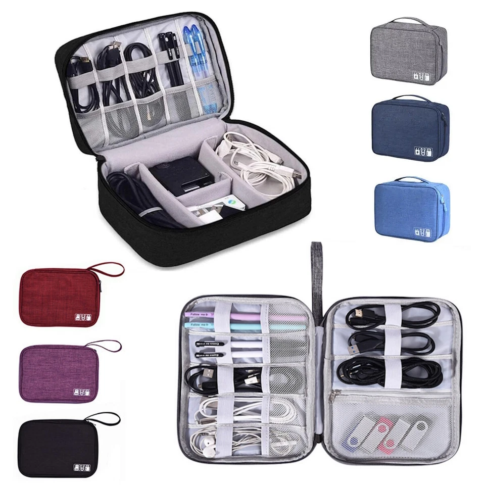 Kabeltasche Elektronik Accessoires Zubehör Kabel Organizer Tasche Reisetasche - Bild 1 von 4