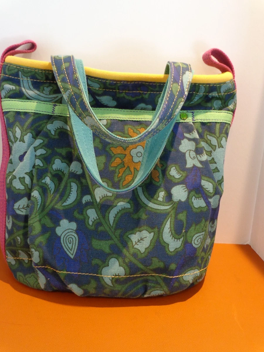 Lucky Brand Paisley Flower Canvas Tote Bag