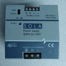 SOLA SDP4-24-100T POWER SUPPLY 115/230VAC 2.2/1.2A 24VDC 4.2A WOW!!