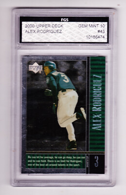 2000 UPPER DECK LEGENDS #43 ALEX RODRIGUEZ FGS 10 GEM MINT