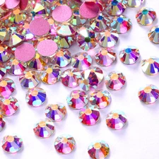1440p Rose Gold Bottom Crystal Non Hotfix FlatBack Rhinestones DIY Nail Art Tips
