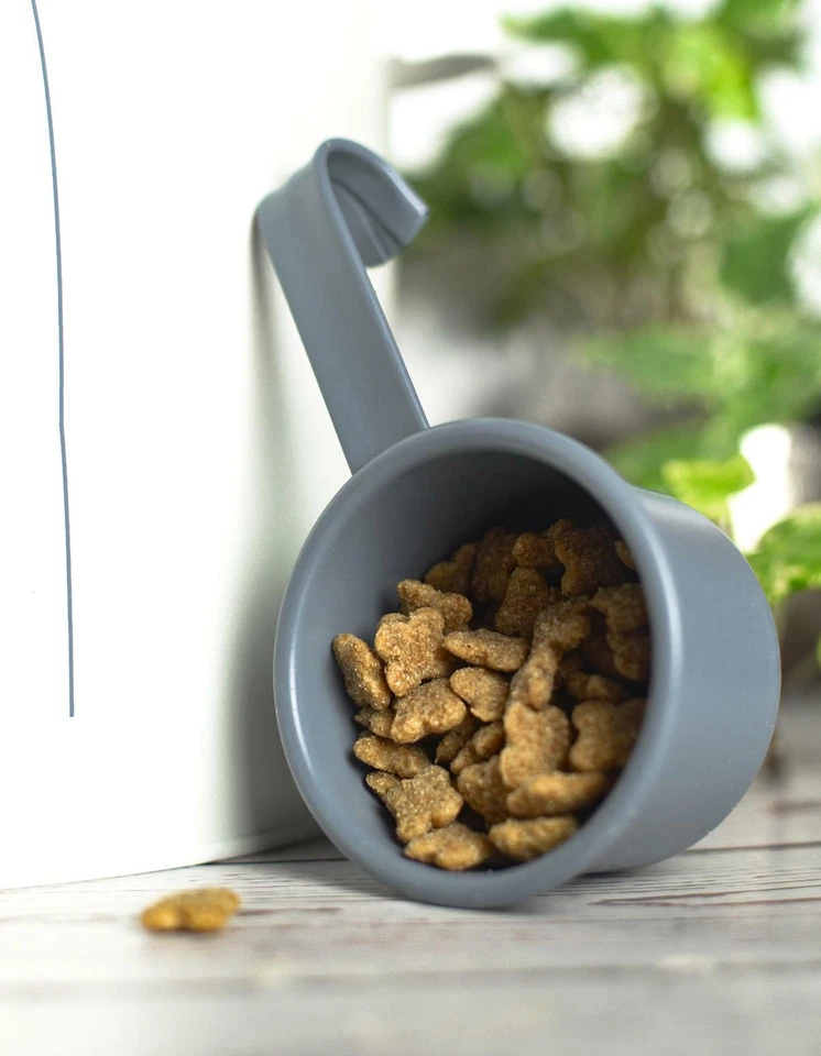 Trockenfutterdose Löffel Metalldose Tierfutter Vorratsdose Hundefutterbox Hund - Bild 4 von 4