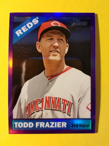 TODD FRAZIER (SP) PURPLE REFRACTOR #THC-434 CINCINNATI REDS 2015 TOPPS HERITAGE - 第 1/3 張圖片