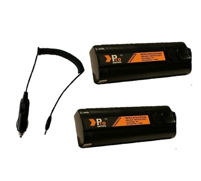 Pro Series 2 x Akku & Kfz Ladegerät Paslode IM350 IM350+ IM65 IM65A IM250 01