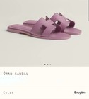 HERMES NEW 🎁GIFTABLE ORAN 38.5 Bruyère Light Purple — photo 3