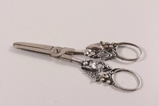 Schere Silber Art-Deco 925 Franz Scheurle Schw&auml;bisch Gm&uuml;nd Weinlaub