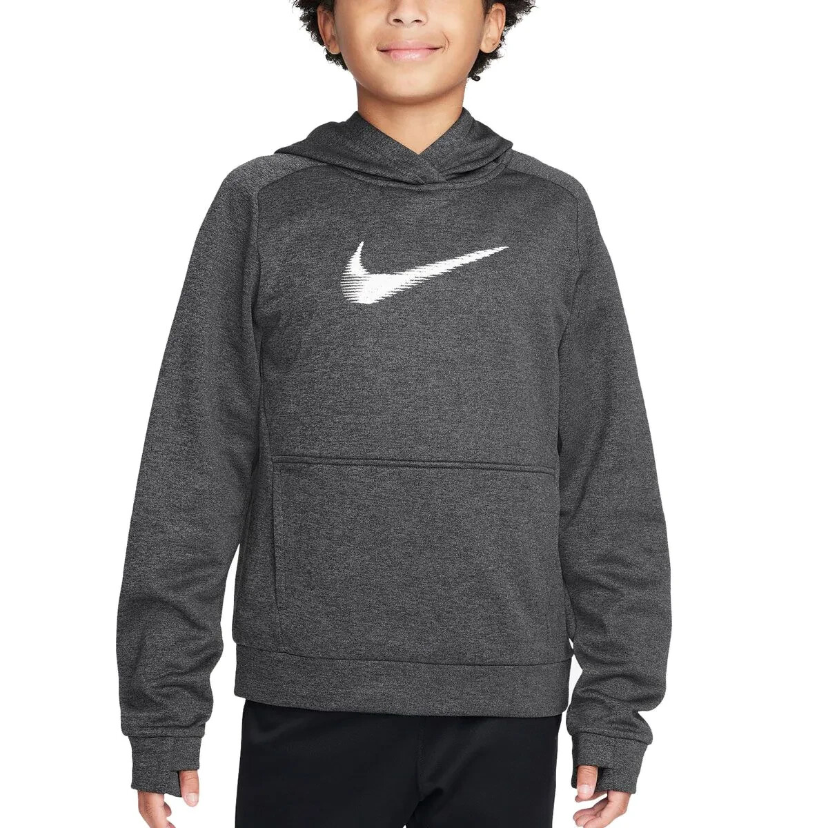 Nike Multi + Therma-FIT Big Kids' Pullover Hoodie, Gray, S | eBay