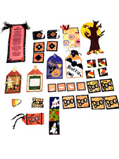 HALLOWEEN Various Scrapbook Paper Embellishments Die Cut Paper Pieced HANDMADE