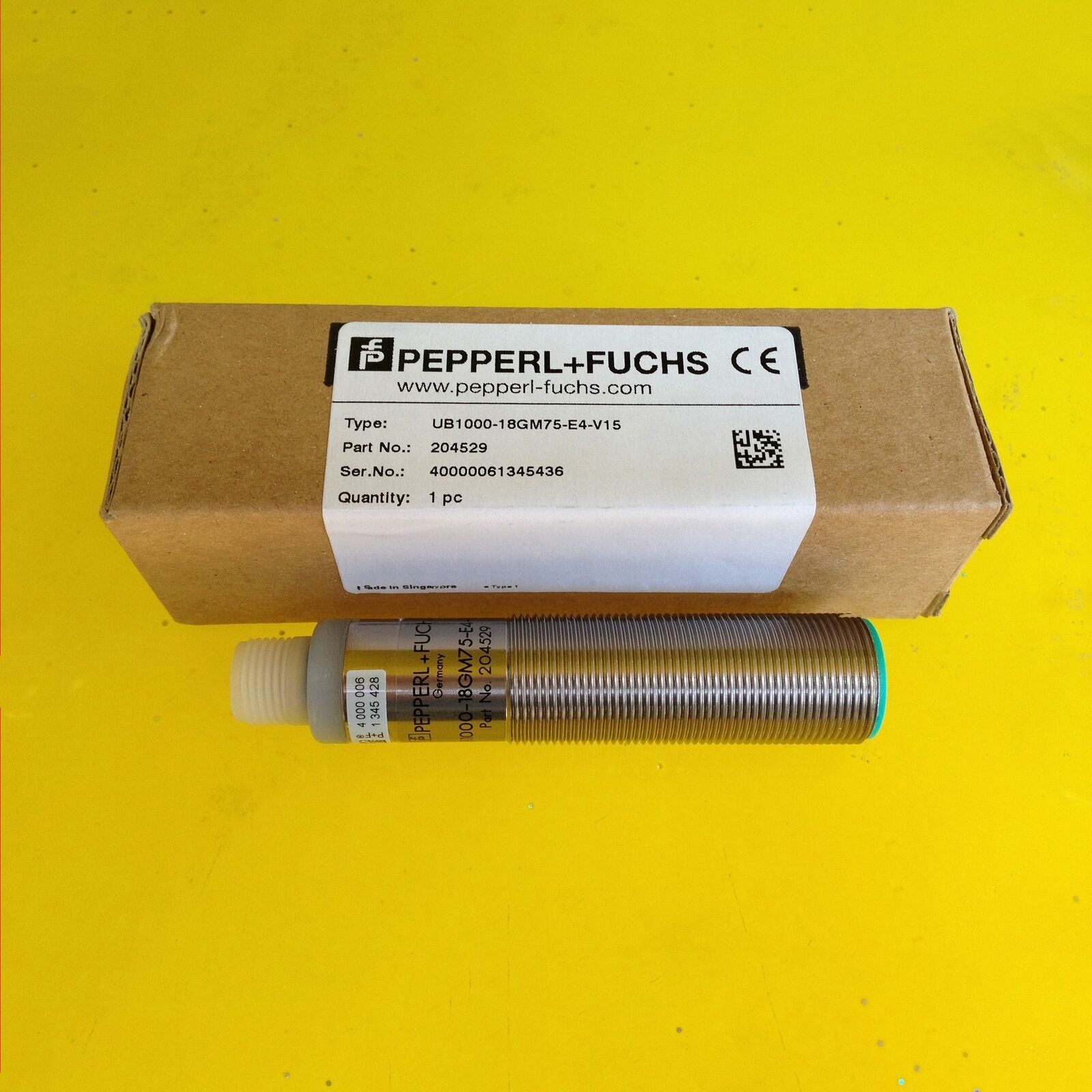 1PC New PEPPERL+FUCHS UB1000-18GM75-E4-V15 Ultrasonic Sensor UB100018GM75E4V15
