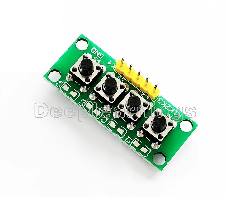 5Pin 1x4 4 Keys Button Keypad Keyboard Breadboard Module for Arduino DIY