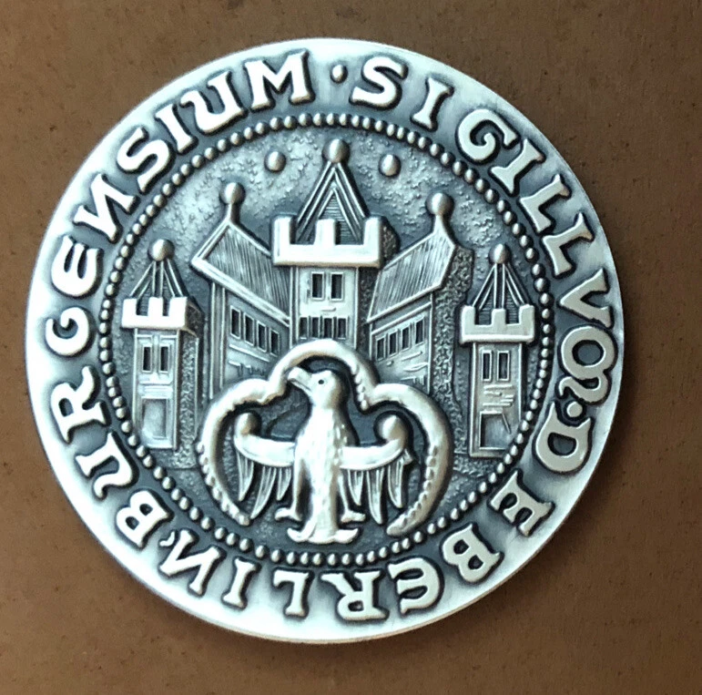 1987 750 años Alemania Berlín “Escaso” .925 medalla de plata Berliner Sparkasse-1.5” Foto 2 de 3