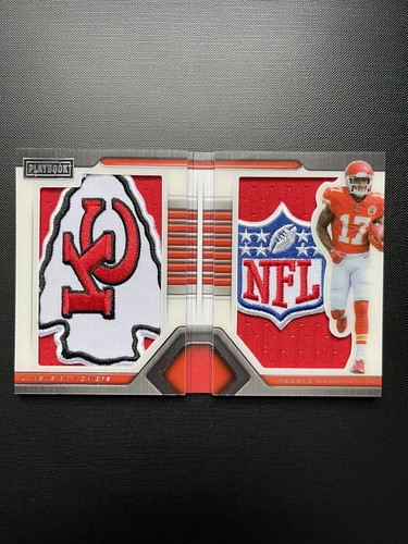 2019 Mecole Hardman Custom Art Card Logo Patch RC Card Chiefs NFL Logo Sick ๐ฅ - Picture 4 of 7