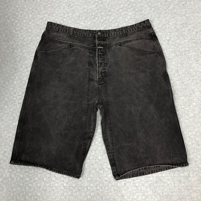 VTG Marithe Francois Girbaud Shorts Mens 44 Black Jean Denim