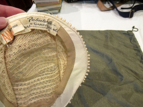 Amy New York Debutante hat, cream-colored, c. 1960s - Picture 7 of 7