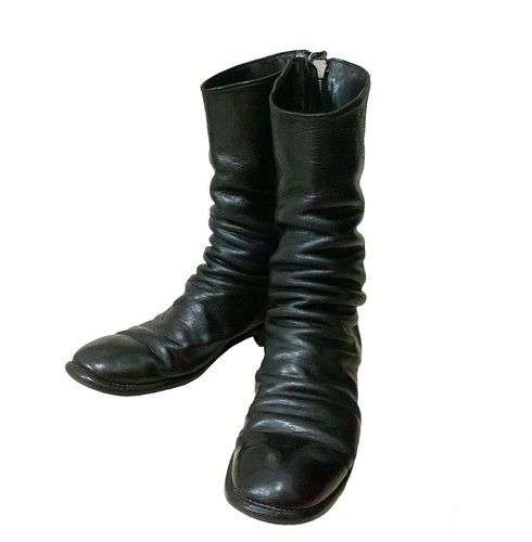 GUIDI Stiefel Leder schwarz Reißverschluss hinten Langstiefel Größe 44 - Bild 5 von 10