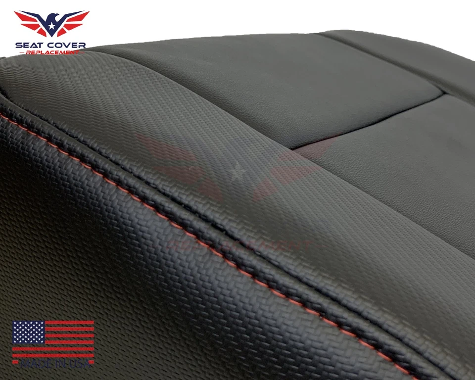 2014 - 2019 GMC All - Terrain Black Genuine Leather Driver Base Seat Cover - Image 3 of 4