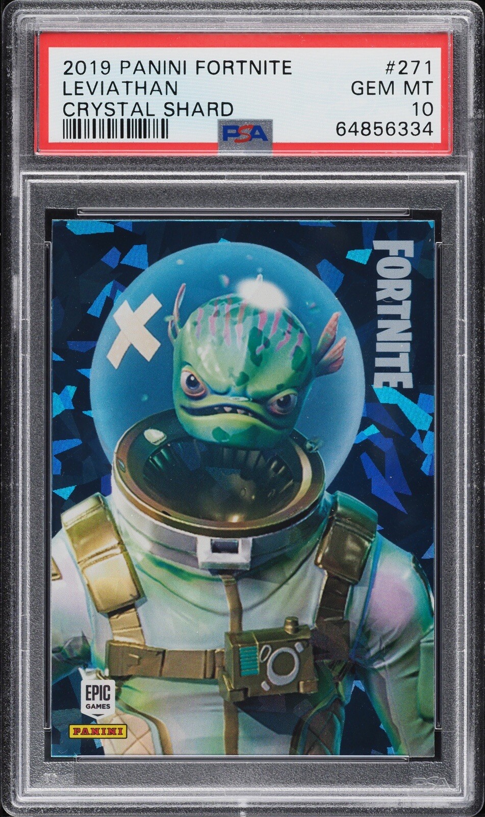 2019 Panini Fortnite Leviathan Series 1 PSA 10 Crystal Shard Cracked Ice 271
