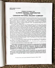 1998 Prospectus BUYOUT of ILLINOIS CENTRAL RAILROAD by CANADIAN NATIONAL RAILWAY