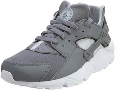 NEW 2021 Nike Huarache Run Cool Grey Wolf Grey White Youth SZ 4Y 654275-012 NIB