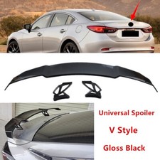 Fit For Mazda 6 Mazda6 14-17 Rear Trunk Lip Spoiler Wing Painted Black V Style Fit For Mazda 6 Mazda6 14-17 Rear Trunk Lip Spoiler Wing Painted Black V Style