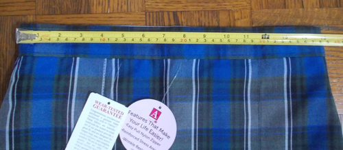 A+ UNIFORM SKIRT, Blue Gray Black White Kick Pleat Girl's 14 R, NWT Made in USA - Picture 12 of 15