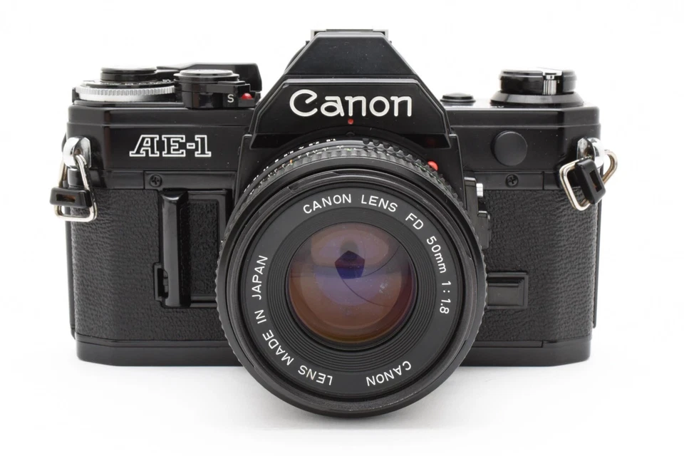 【Near MINT】 Canon AE-1 Black 35mm Film Camera New FD f1.8 50mm Lens From JAPAN - Image 4 of 4