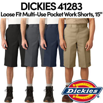 NEW Dickies 41283 Men's Loose Fit Multi-Use Pocket Work Shorts, 15