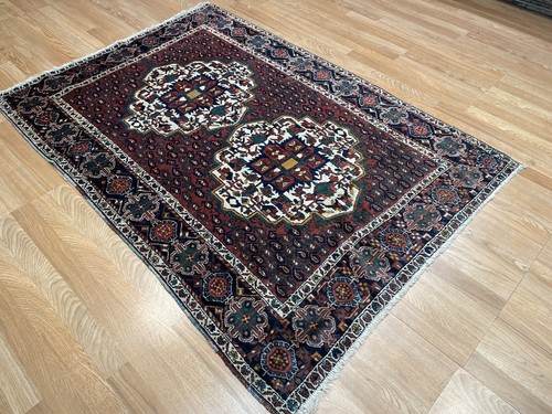 Tremendous Tribal - 1940s Antique Oriental Rug - Nomadic Carpet - 4.1 x 5.9 ft. - Picture 4 of 10