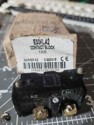 CUTLER-HAMMER ~ E30KLA2, 1 N.C. CONTACT BLOCK, Series A2,                C020319