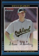 Steve Stanley 2002 Bowman Chrome Refractors #/300 Athletics SK155