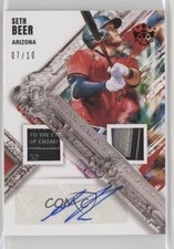 2022 Panini Diamond Kings DK Material Signatures Red 7/10 Seth Beer Auto 7xr