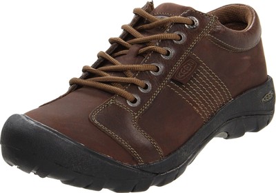 Men's Austin Low Height Leather Oxfords, Chocolate Brown, 10