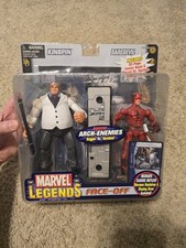 New Sealed Marvel Legends Toybiz Face-Off DAREDEVIL vs KINGPIN White Suit   2006