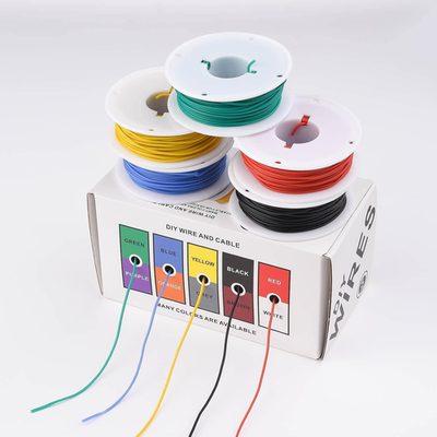 #ad 30 AWG Stranded Electrical Wire 30 Gauge Tinned Copper Wires Flexible Silicone E $19.97