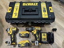 Dewalt Brushless Impact Driver & Combi Drill Kit | 2 x 5.0Ah Batteries | Charger